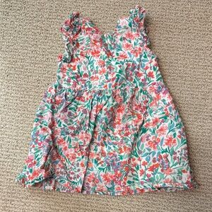 Crewcuts Floral Kids Dress in Red and Green